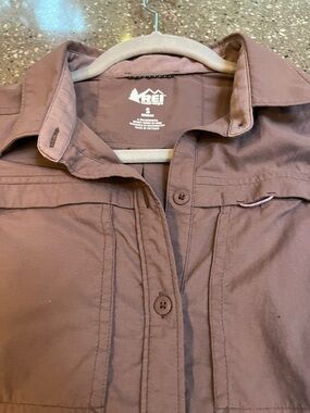 REI Women's Button-Up Shirt Jacket in Dusty Mauve